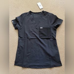 XS Figs Women’s Charcoal Catarina One-Pocket Scrub Top